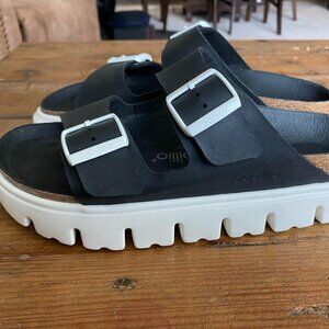 Birkenstock Papillo- Arizona Chunky sandal- blk, size 40